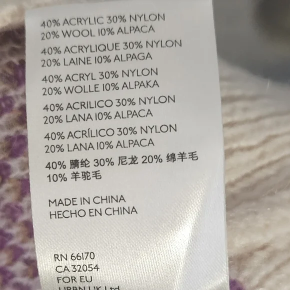 NWT Free People Argyle Avenue Cardigan, Alpaca Wool. New. XS. oversized. - Picture 11 of 11